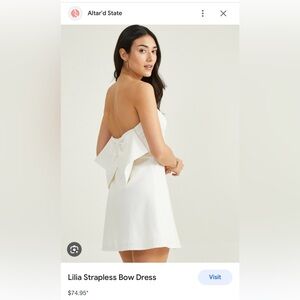 Altar’d state Lilah Bow Dress